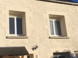 Enduit finition rustique